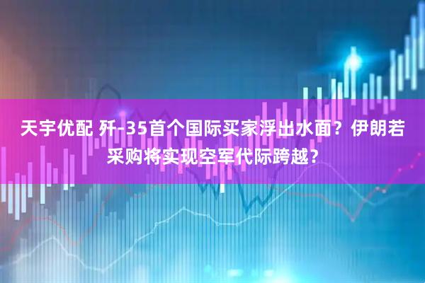 天宇优配 歼-35首个国际买家浮出水面？伊朗若采购将实现空军代际跨越？