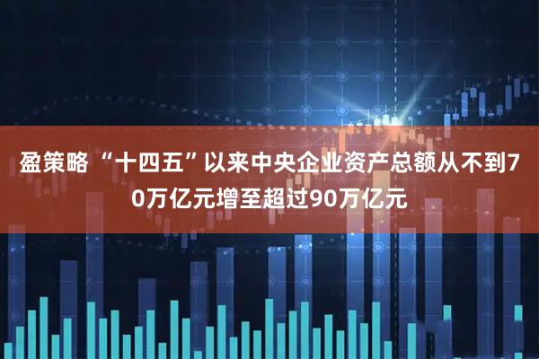 盈策略 “十四五”以来中央企业资产总额从不到70万亿元增至超过90万亿元